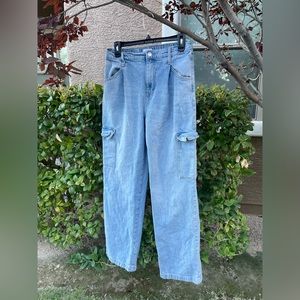 Forever 21, size medium, light blue cargos